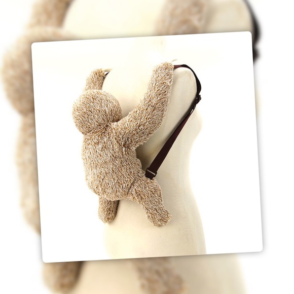 RESTOCK Happy Kids Sloth Plush FairyTale 3-Toe Ombre Brown Backpack Bag - Picture 5 of 8